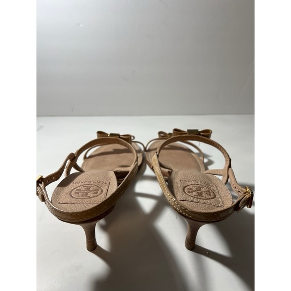 Tory Burch Tan Sandals with Bow Detail - Picture 3 of 7
